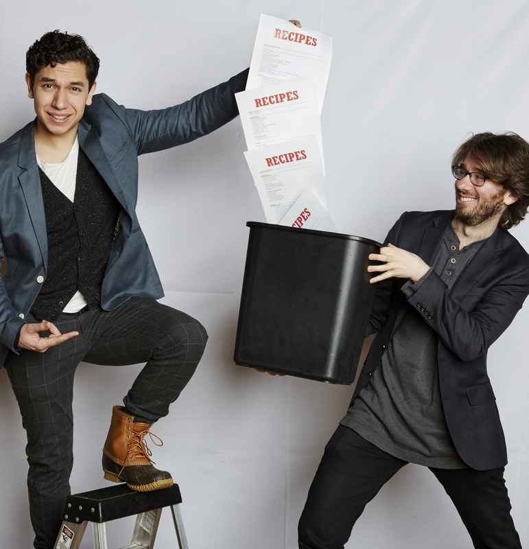 tossing recipes away