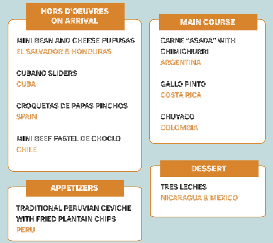 Hispanic Heritage Menu