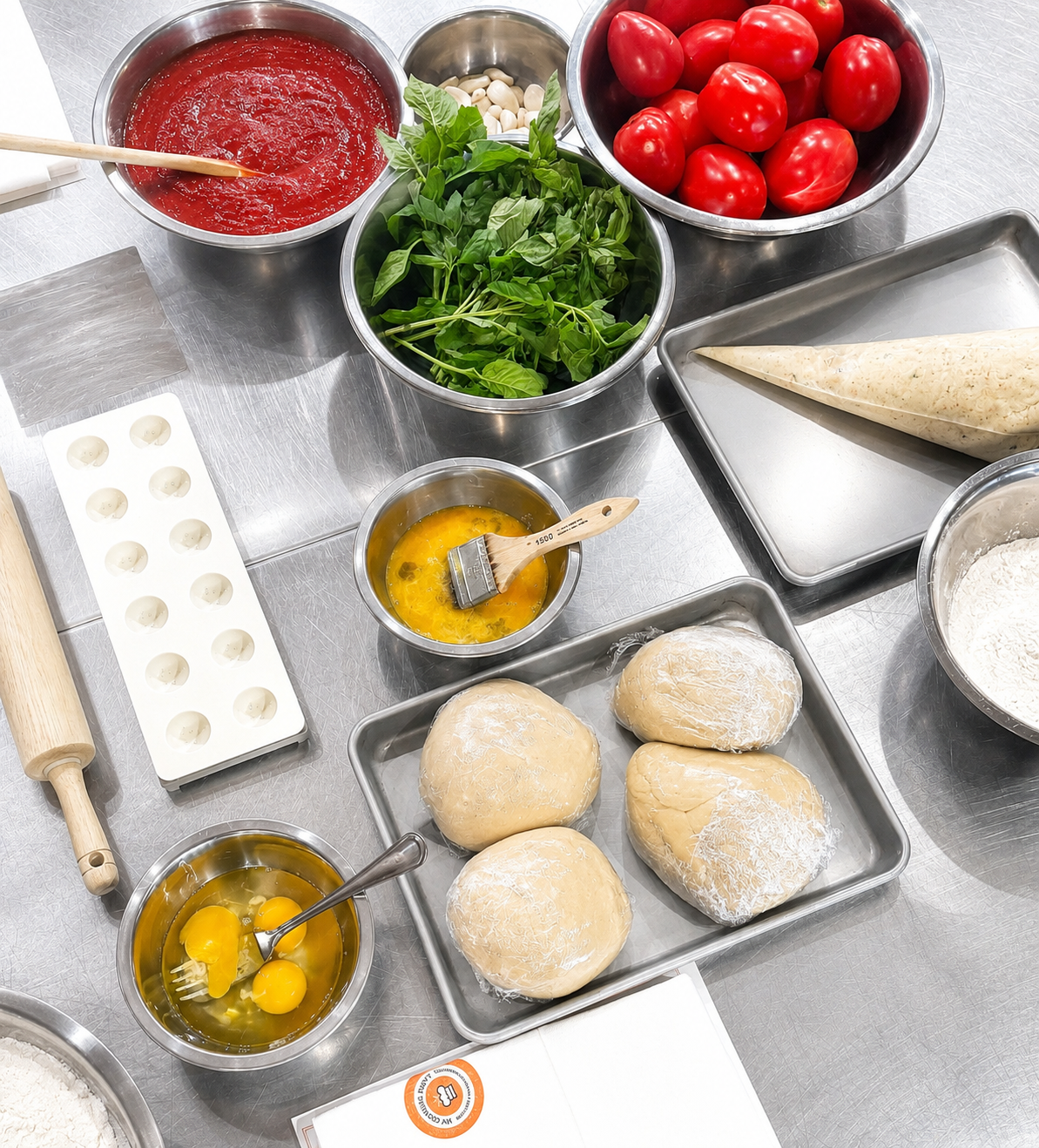 ingredients for pasta making class in NYC